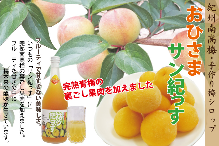 裏ごし果肉 を加えた 梅シロップ おひさまサン紀っす 希釈用 720ml 紀州 完熟 南高梅 簡易包装 2022年6月収穫の新梅で漬けた 出来立て梅シロップ  梅ジュース 梅 うめ 和歌山 健康 お中元 ギフト 白龍梅本舗